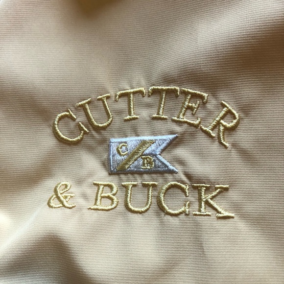 Cutter & Buck Men’s Medium Yellow Nautical Windbreaker Casual Sport Jacket - Picture 8 of 16